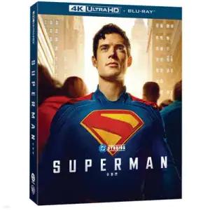 [Blu-ray] 슈퍼맨 (2Disc, 4K UHD+ BD 초도한정 슬립케이스 한정반) : 블루레이 /9/24 14시 오픈! (슈퍼맨 DVD/BD )