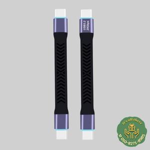 고속 충전 USB C to 타입 케이블 데이터 라인 짧은 PD 240W 8K 60Hz 10cm