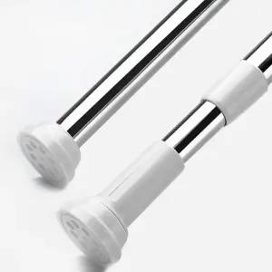 스프링 압축봉 커튼봉 샤워 옷걸이 초강력 길이조절 다용도 50x260cm