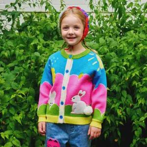 [롯데백화점]미니도우 시그니처 당근토끼 니트가디건