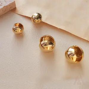 901M 볼 귀걸이 15K도금