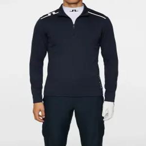 제이린드버그 남성 골프웨어 하프집업 미드레이어 네이비 긴팔 2025 Leon