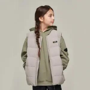 [내셔널지오그래픽키즈]K244UDV920 헤론 경량 구스 다운 베스트 BEIGE