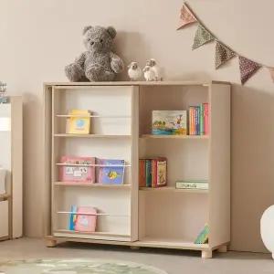 [신세계라이브쇼핑]튼튼 전면 슬라이딩 책장 1200 ITG287R (착불)