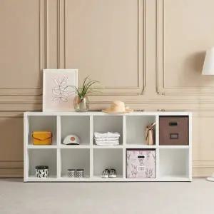 [신세계라이브쇼핑]와이드 2단 10칸 수납장 2000 ITG157R (착불)