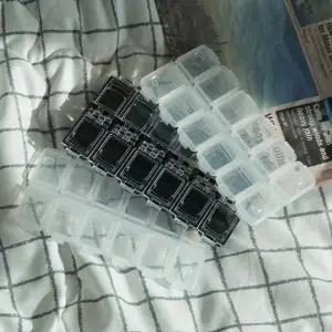 12칸 비즈 네일 파츠 케이스 통 사각 3type 스톤 큐빅 보관함 보관 정리