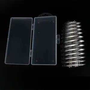 [하프클럽/]오발 투명 네일팁 240개입 얇은네일팁 투명네일팁