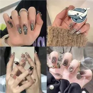 [하프클럽/]세련된 파츠 네일팁 10종 셀프 부착 네일