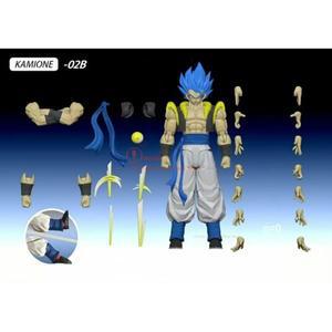 액션 피규어Tonsenarttoys Kamione 드래곤 볼 Z SHF 슈퍼 사이어인 SSJ SSJ2 Gogeta Son Goku 트렁크 애니