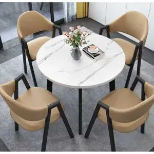 원형 카페테이블의자세트 4인식탁세트 커피숍 업소용
