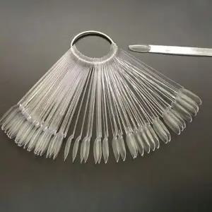 [하프클럽/]투명 고리형 네일팁 컬러카드 컬러차트