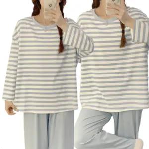 성원유통여성 가을 여자 잠옷세트 홈웨어 스트라이프 긴팔티 바지 파자마