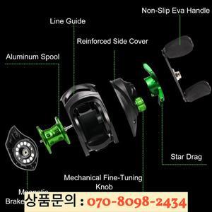 Sougayilang 베이트 캐스팅 릴 7.2:1 기어비 최대 드래그 10kg 휠 금속 스풀 민물 잉어 낚시 Pesca 용 트롤