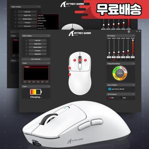 Attack Shark X3pro 무선 마우스 매크로 게이밍 경량 PixArt PAW3395 650IPS 26000dpi pc mac용