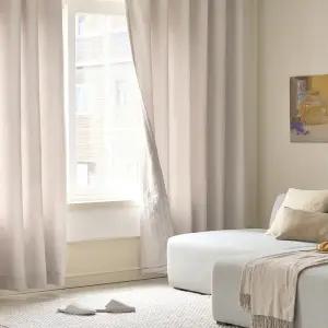 모던하우스 ON 먼지없는 헤링본 3중방한 3도씨커튼 220x240 1장 베이지 532577