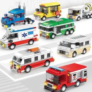 J2K 차량 블럭 도시 8종 세트 선물 어린이날 크리스마스