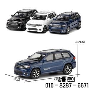 1/64 지프 호환 그랜드 체로키 트랙호크 미니어처 JKM 장난감 자동차 모델 SUV 스포츠 차량 무료 바퀴 다이