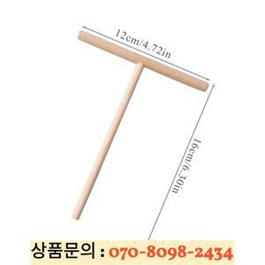 3개 크레이프 나무 스틱 팬케이크 반죽 스프레더 주방 베이킹 만들기 라운드 T자형 계란 DIY 도구