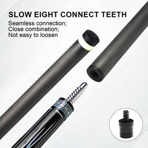 당구 큐 탄소 섬유 풀 샤프트 스틱 13mm 74.5cm 전문 스누커 3 쿠션 멀티 조인트 타코 드 빌라