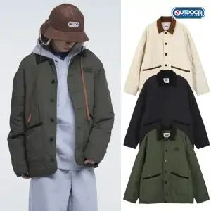 [아웃도어프로덕츠] 코듀로이 카라 퀼티드 자켓 (3COLORS)
