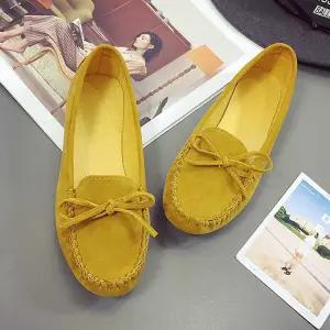 봄가을 여자 신발 스웨이드 슈즈 예쁜 낮은굽 단화