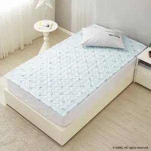 (신제품출시) 캐치티니핑 시즌6  2in1 카본탄소매트 전기요 패드핏 사뿐핑 블루 슈퍼싱글 110X200cm