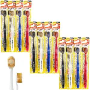 일본 에비스 칫솔 프리미엄 케어 63번 6열 단단한모 12개입 세트