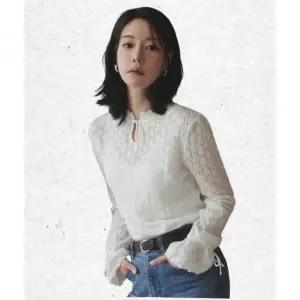 매장정품 더엣지 THEATG 울혼방 보헤미안 니트 블라우스 2061880009 1345696