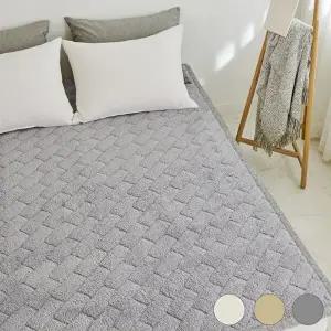 [모두의러그]겨울 포그니 소프트 항균 극세사 알러지케어 누빔 침대거실패드 멀티패드 LK 라지킹(220*205)