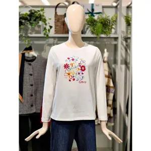 갤러리아 크로커다일레이디 원포인트 아트윅 라운드 티셔츠 CLESTS901