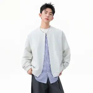 미비다 남성 맨투맨 가디건 페이크 투피스 가을 캐주얼 점퍼 힛템