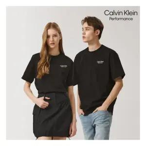 캘빈클라인 퍼포먼스 발수 로고 반팔티셔츠 남녀공용 3컬러 택1