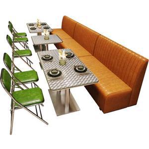 레트로 카페용 테이블 스텐 카페 2인용 깡통 식당 다이닝