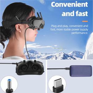 DJI 아바타 고글 2 용 전원 충전 케이블, 고속 충전 PD 포트, 모바일 전원 공급 케이블, 고글 2 예비 부품