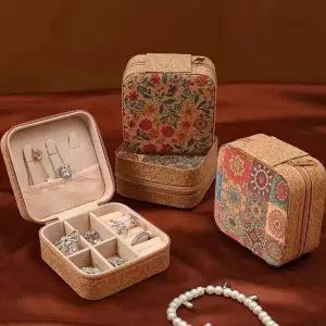 코르크악세사리보관함 귀걸이 반지 악세사리 파우치