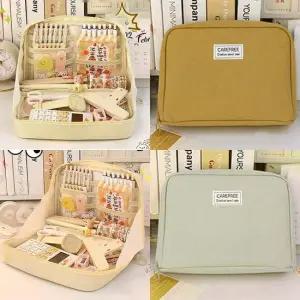 다용도멀티파우치 필통 수납 화장품 무지 필기구