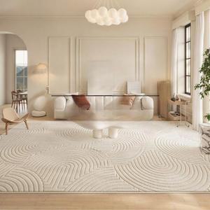 먼지없는 대형 러그 거실 북유럽 카펫 3000x4000mm 매트 린넨대나무소리 워셔블