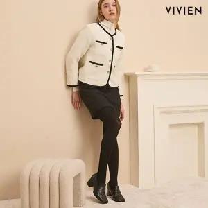 [롯데백화점]비비안 코튼 스트라이프210D 타이즈 TS6438