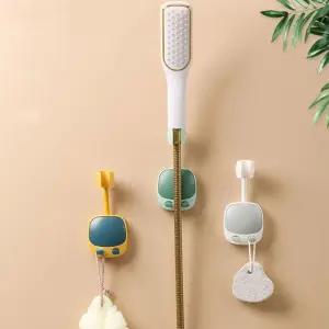 샤워기 홀더 거치 걸이 고정 욕실 회전무타공 접착식샤워기거치대