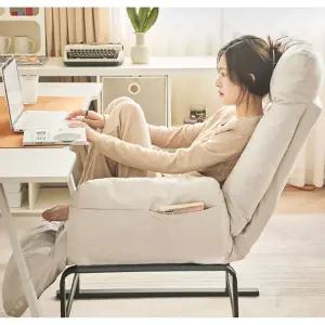 북유럽 거실 눕는 등받이 의자 1인용 수유 안락의자 원룸 발판세트