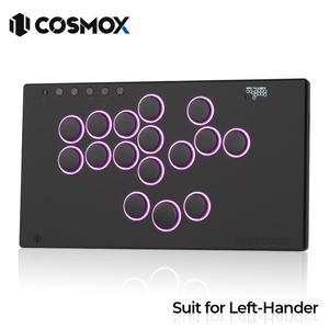 Haute42  COSMOX E16 PC / Ps4 /Ps5 스팀 아케이드 격투 게임 Hitbox 용 왼손잡이 레버리스 컨트롤러 조이
