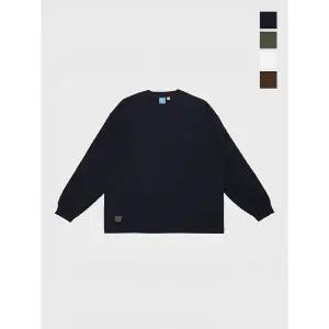 [하프클럽/원더플레이스]면100 시티 롱슬리브 오버사이즈 티셔츠