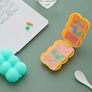 감성 구름 알약 케이스 6칸 5P 여행용 알약통 알약함