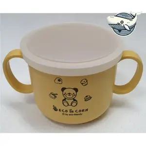 실리콘 이중손잡이컵 다용도 뚜껑컵 커피 음료컵