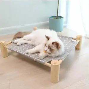 고양이 부드러운 해먹 애견용 체크무늬