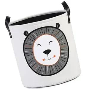 세탁 바구니 대형 캔버스 보관함 옷 수납 정리함 베란다 정리 (WFK8P9N)