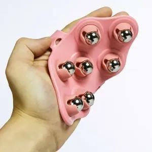 [셀러에이드]건강글로브 셀프 마사지 회전 볼 안마 지압 장갑