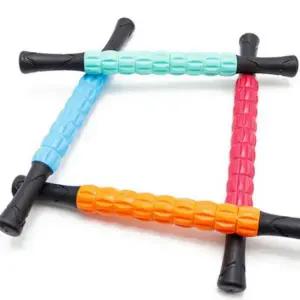 [셀러에이드]9절 마사지봉 롤러 안마 목 마사지바 어깨 마사지 다