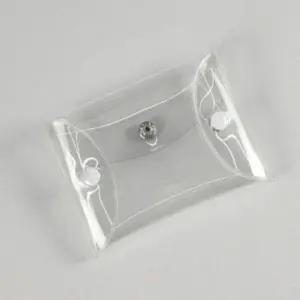 화장품 똑딱이 투명 PVC 파우치 소형