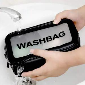 [콩심팥심]여행용 방수 세면파우치 화장품 휴대용 파우치 워시백